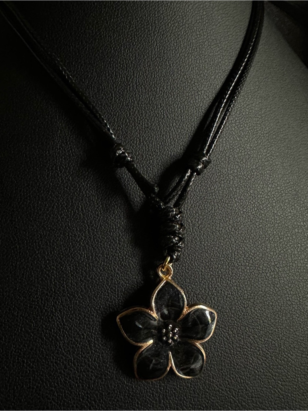 Black Flower Choker